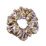 Colourful Peonies Ribbed Scrunchie - ElleaShop