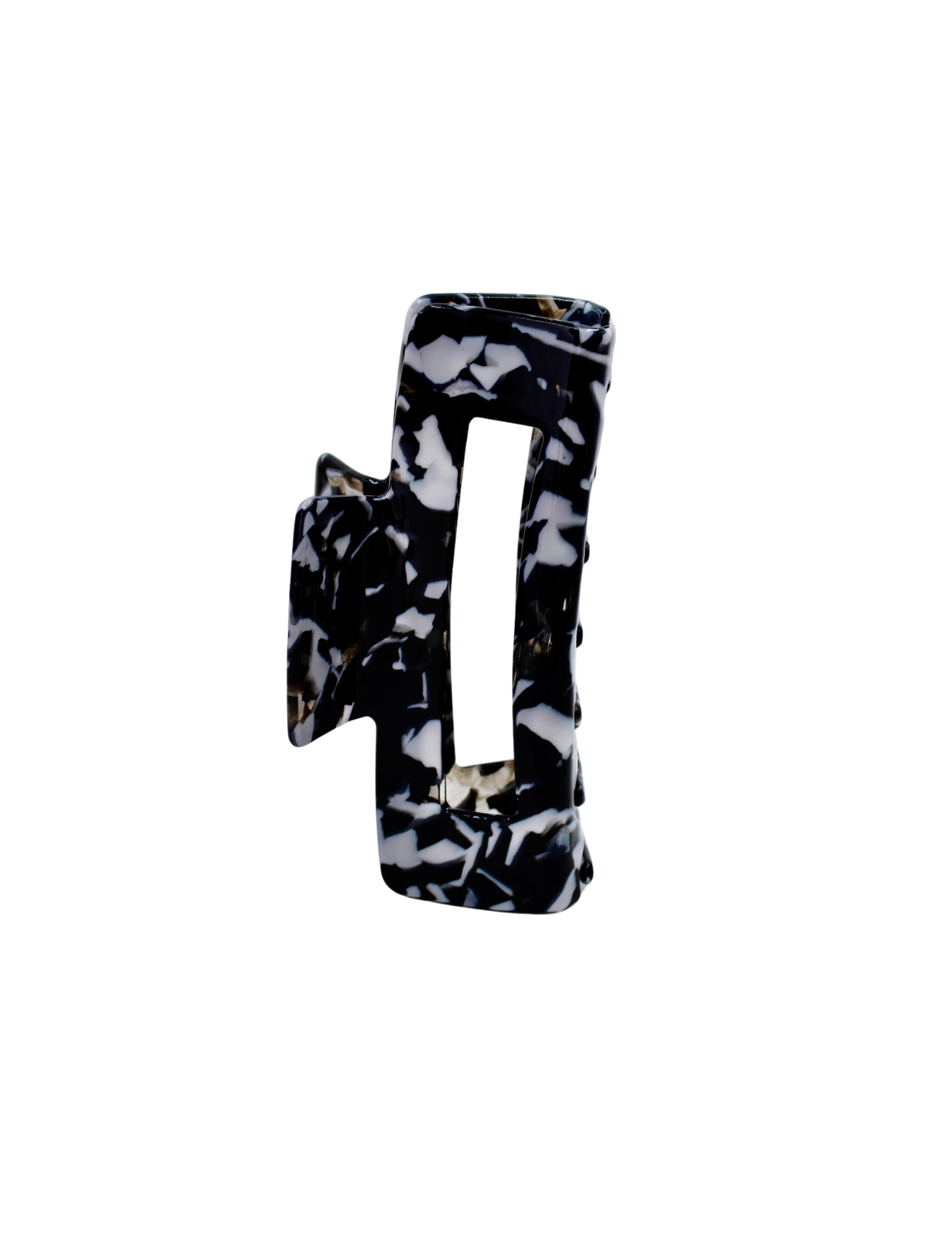 Black Marble Medium Claw Clip - ElleaShop