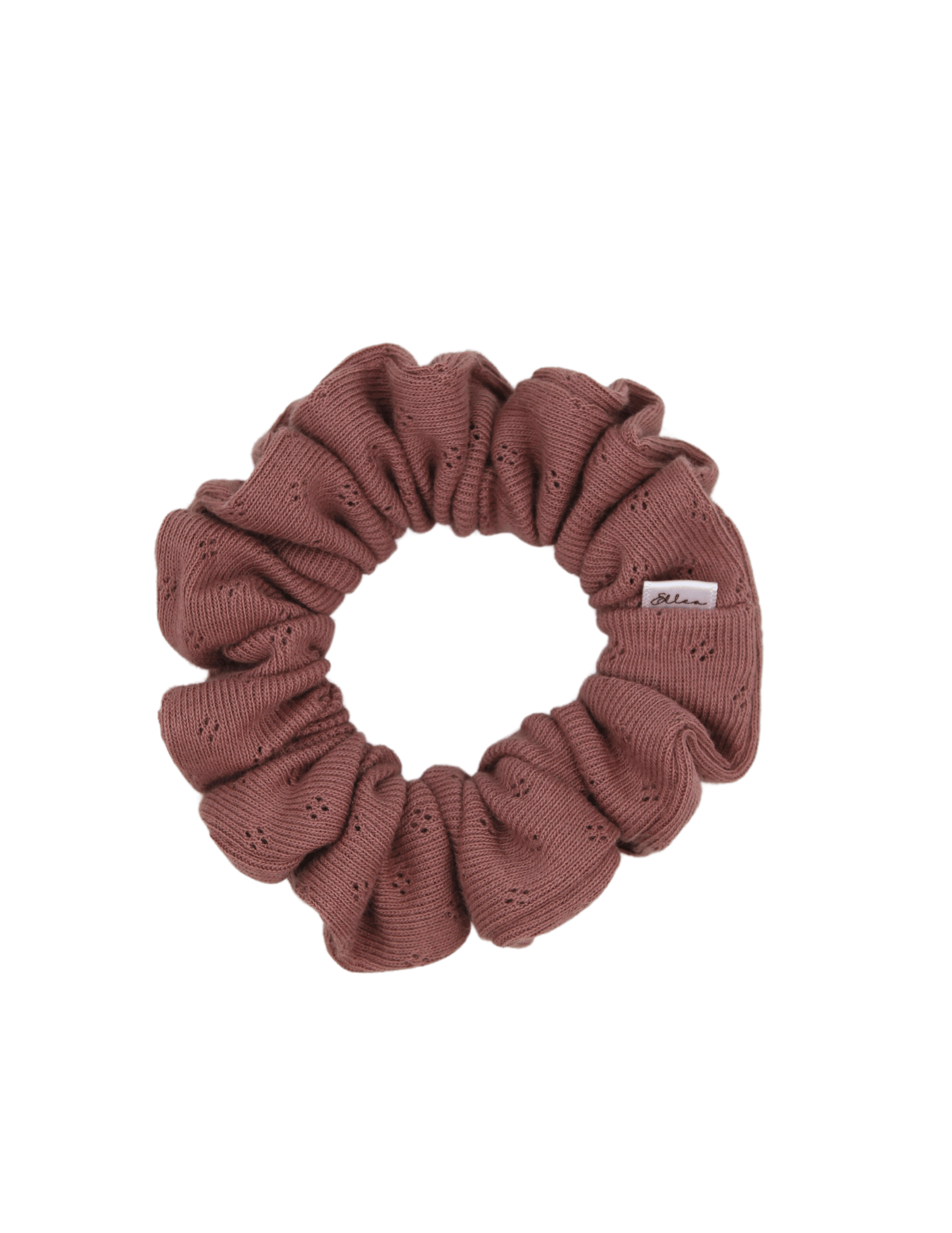 Mauve Pointelle Scrunchie - ElleaShop
