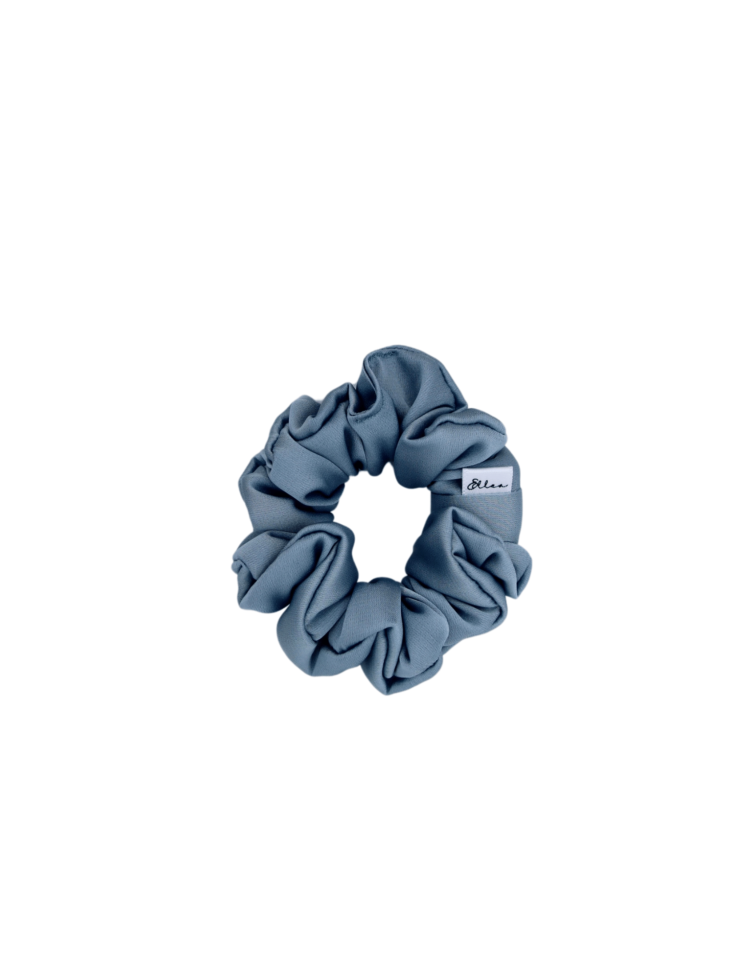 Soft Blue Satin Scrunchie - ElleaShop