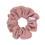 Peach Waffle Scrunchie - ElleaShop