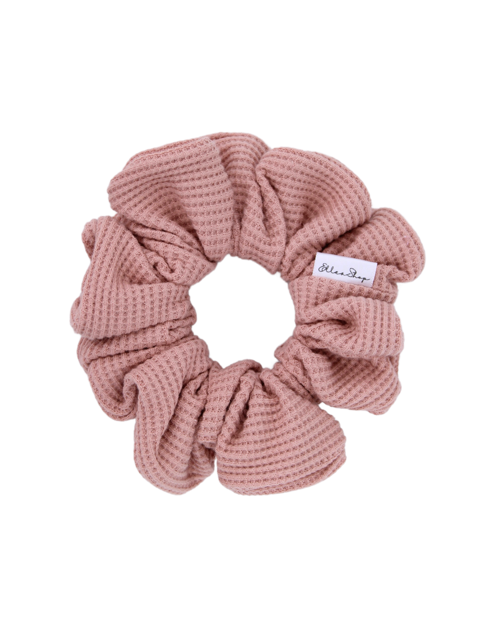 Peach Waffle Scrunchie - ElleaShop