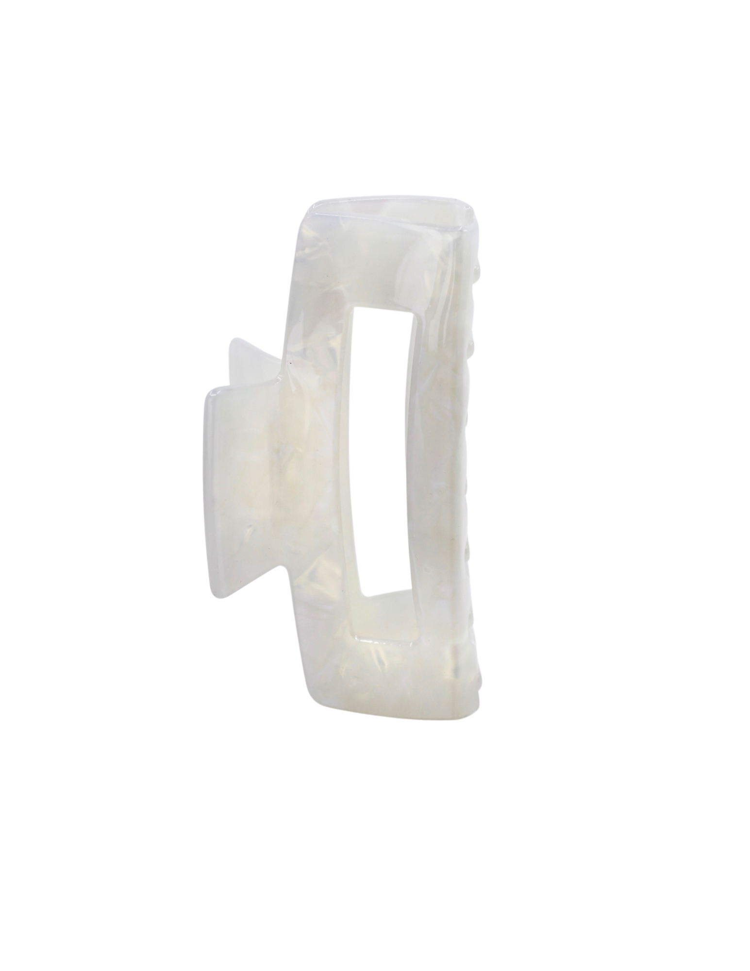 White Marble Medium Claw Clip - ElleaShop