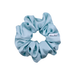 Powder Blue Mulberry Silk Scrunchie - ElleaShop