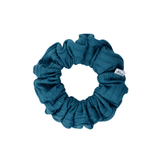 Teal Wide Ribbed Scrunchie - ElleaShop