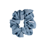Soft Blue Satin Scrunchie - ElleaShop