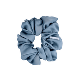 Soft Blue Satin Scrunchie - ElleaShop