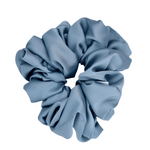 Soft Blue Satin Scrunchie - ElleaShop