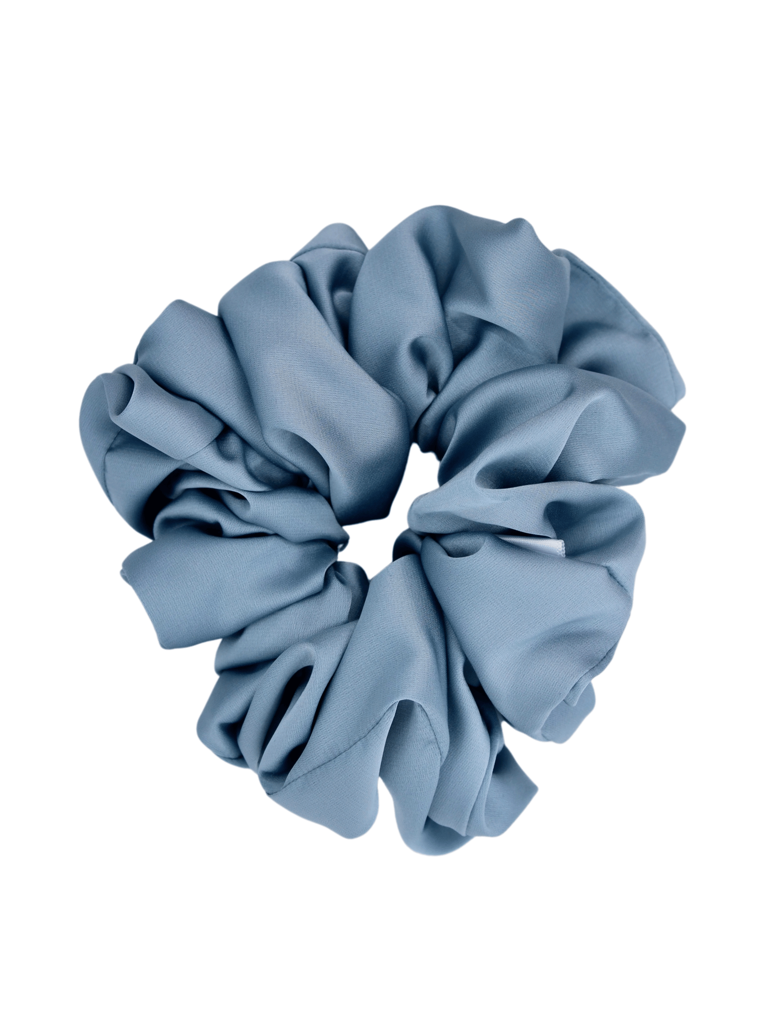 Soft Blue Satin Scrunchie - ElleaShop
