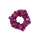 Eggplant Satin Scrunchie - ElleaShop