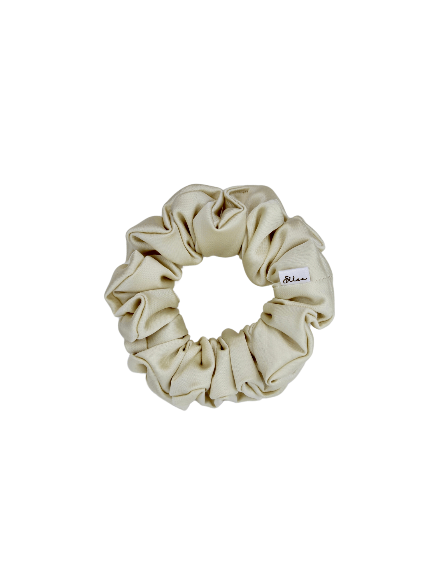 Vanilla Luxe Satin Scrunchie - ElleaShop