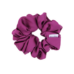 Eggplant Satin Scrunchie - ElleaShop