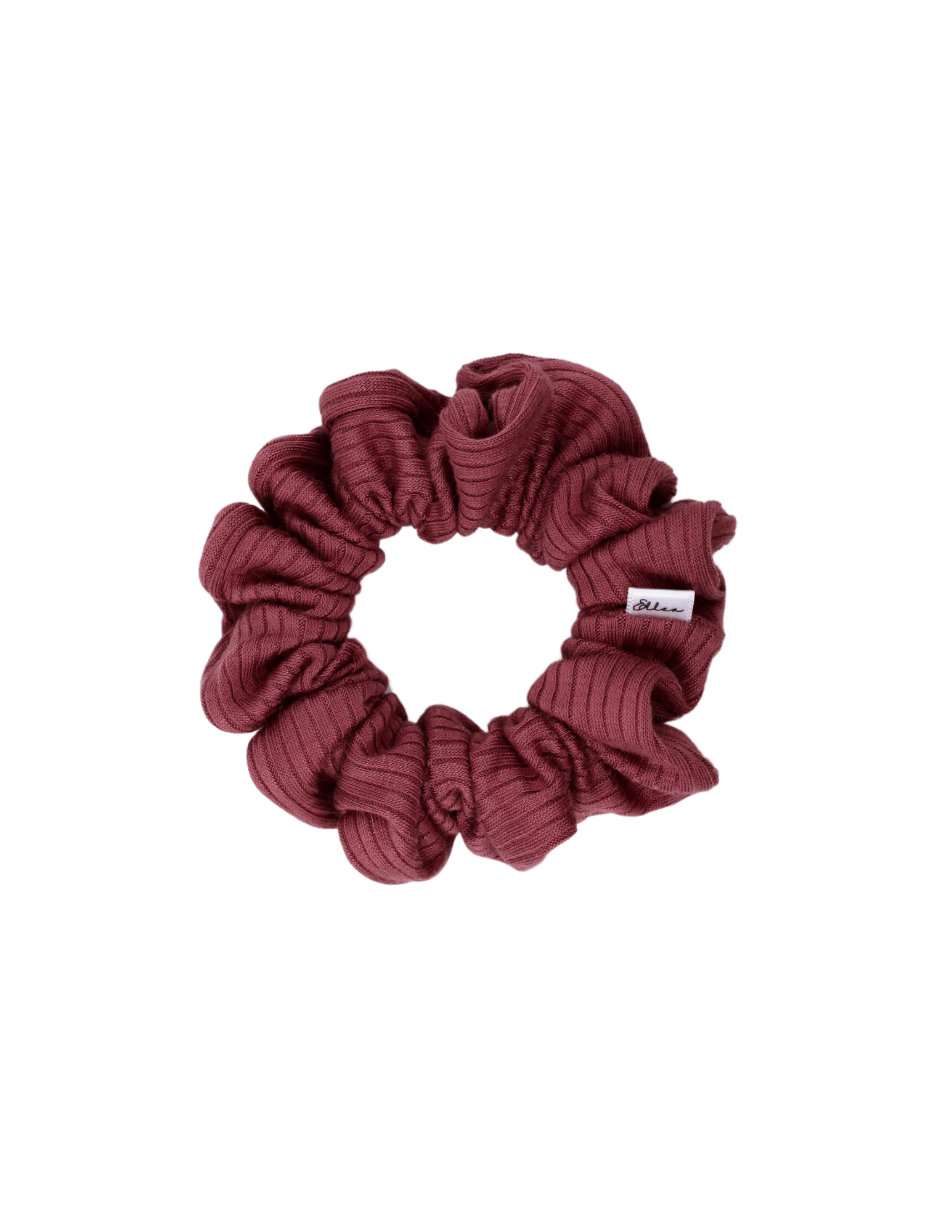 Mulberry Soft Ribbed Scrunchie - ElleaShop