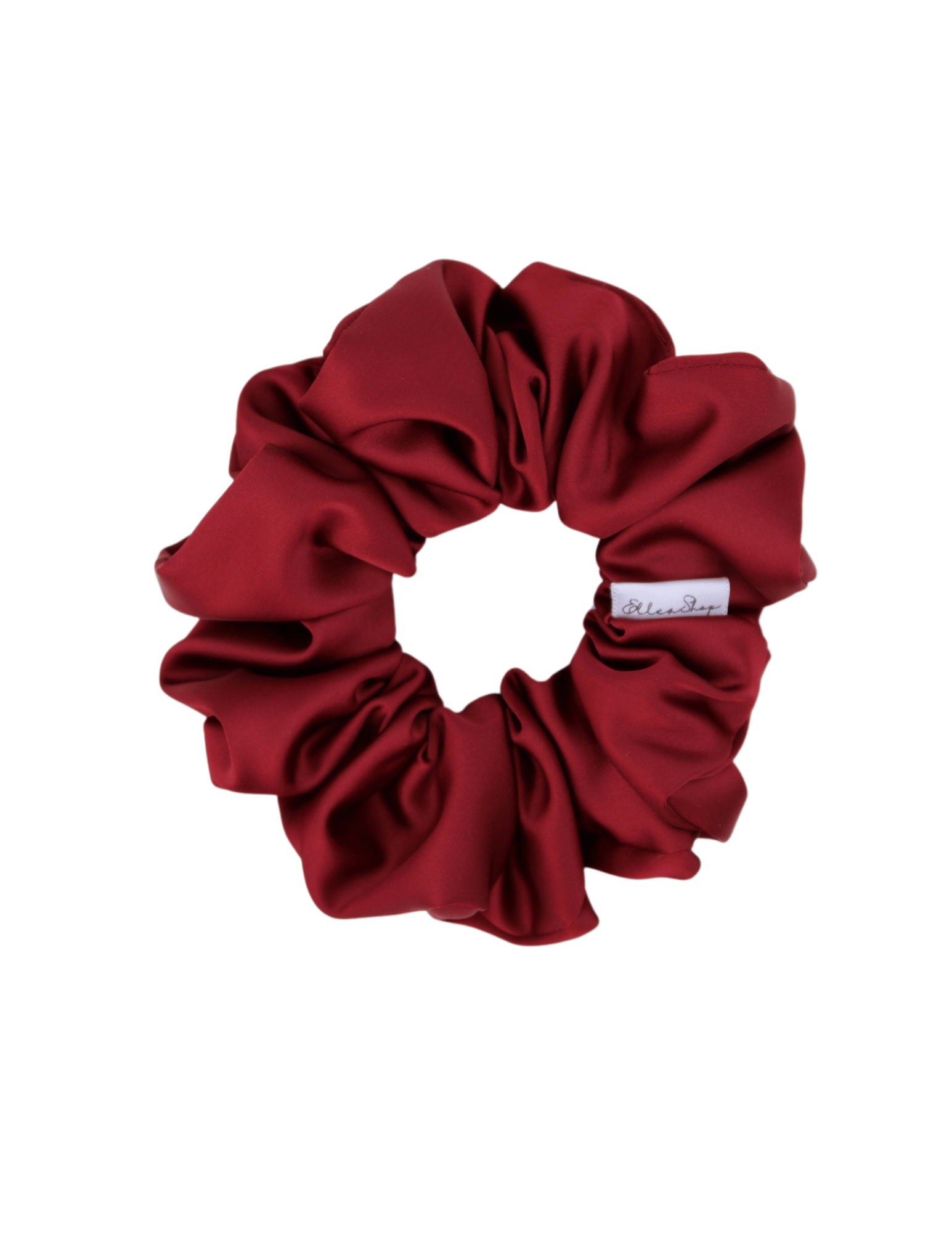 Red Luxe Satin Scrunchie - ElleaShop