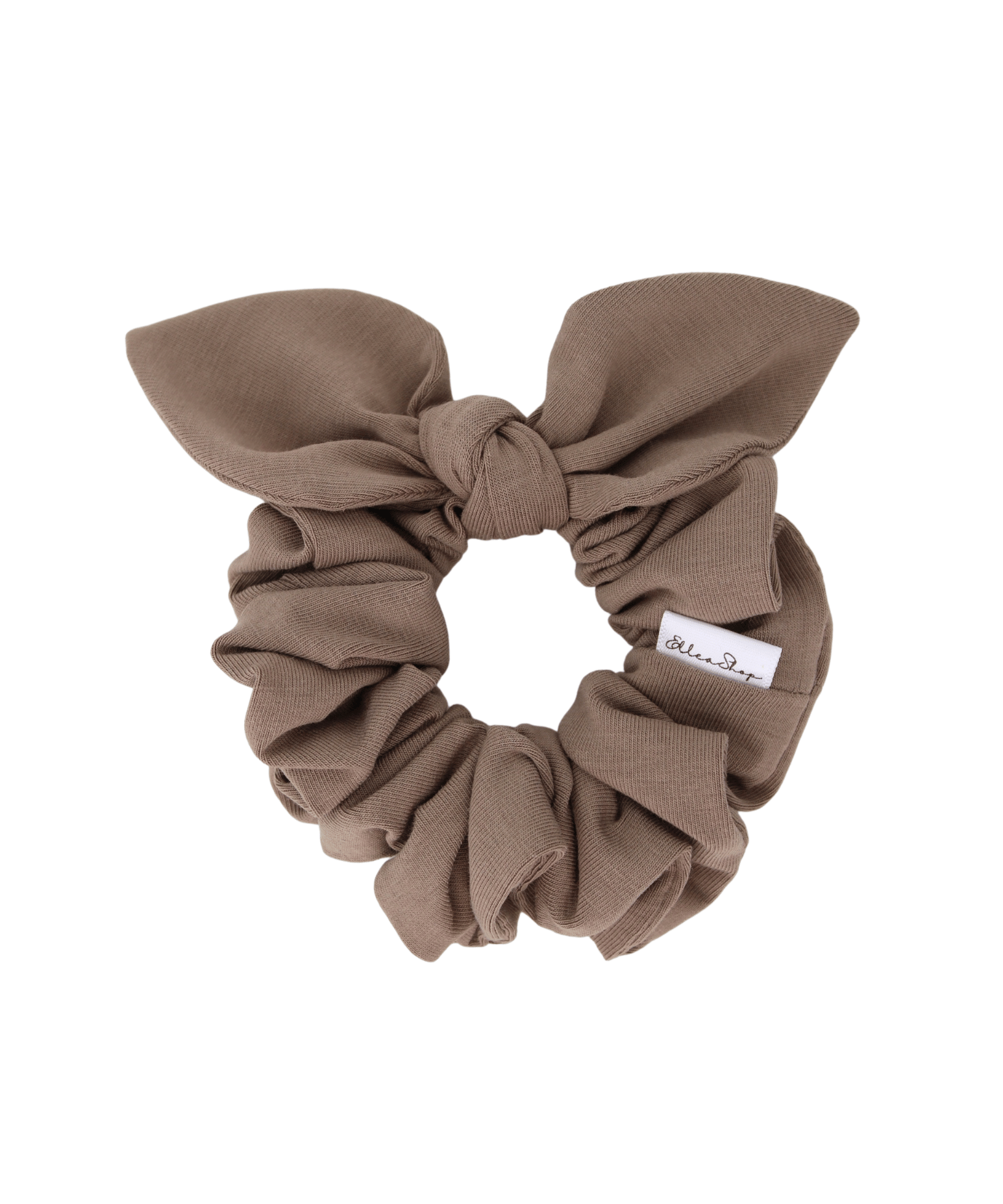 Taupe Bow Scrunchie - ElleaShop