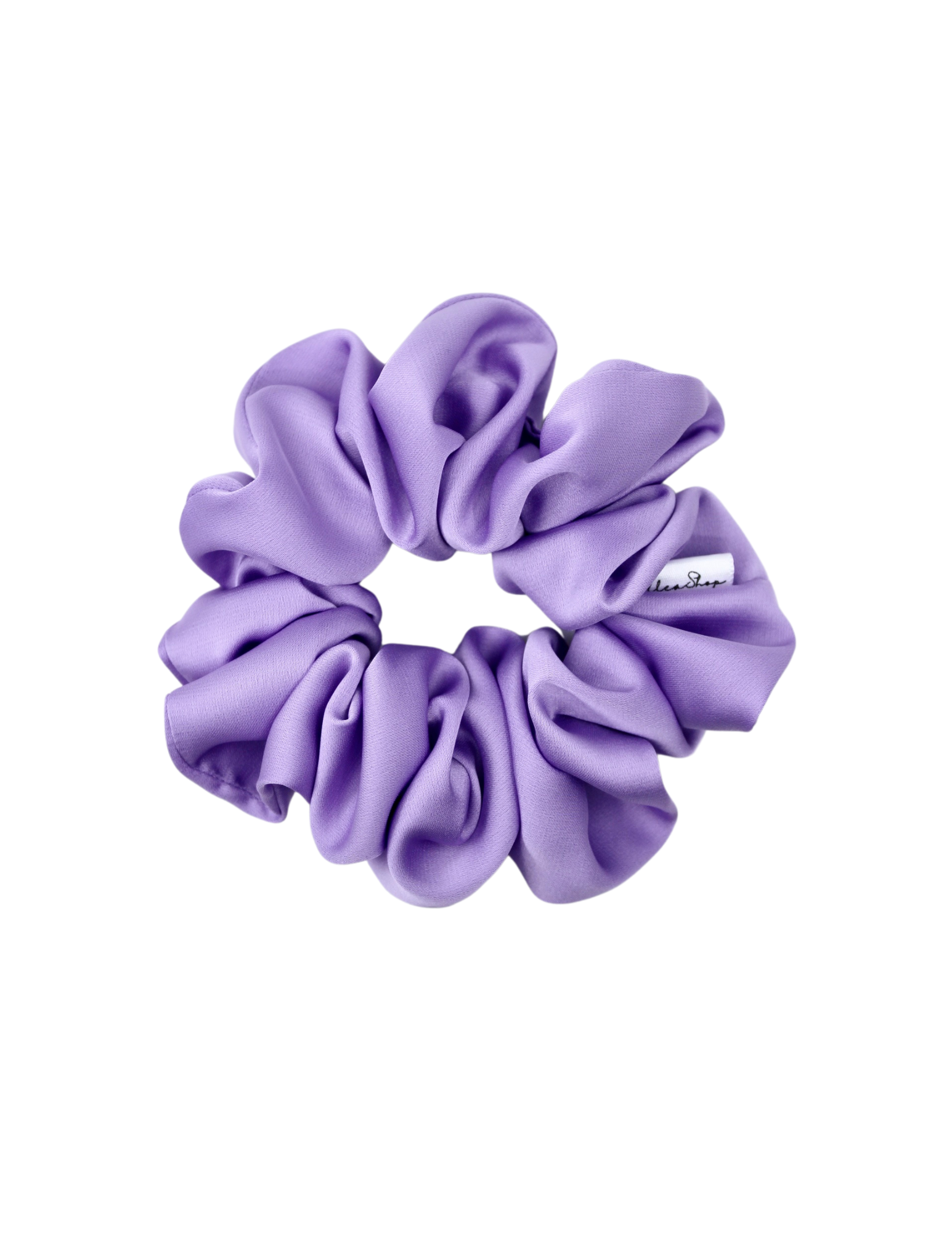 Mauve Candy Satin Scrunchie - ElleaShop