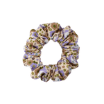Colourful Peonies Ribbed Scrunchie - ElleaShop
