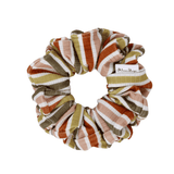 Autumn Stripes Ribbed Scrunchie - ElleaShop
