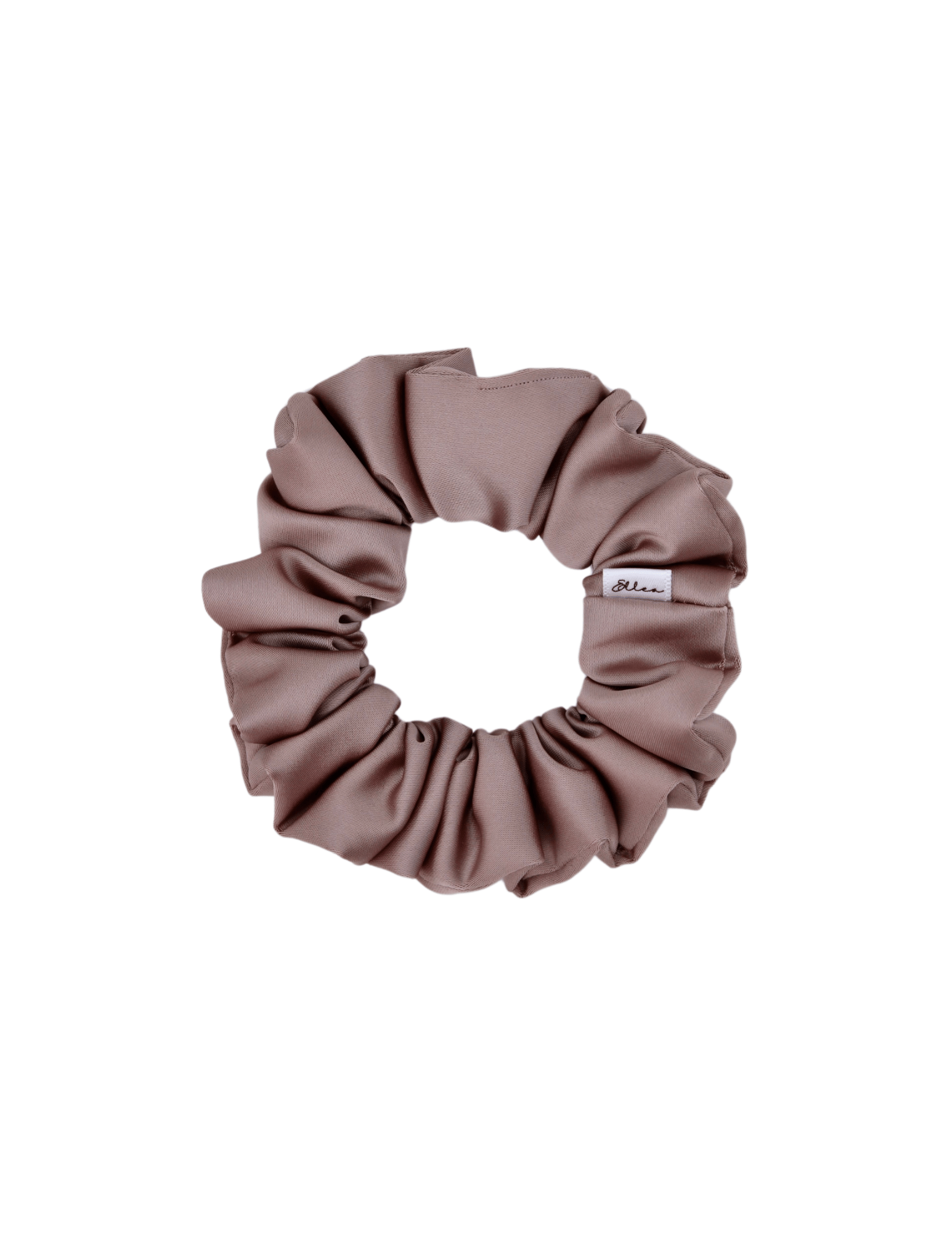 Rose Tan Luxe Satin Scrunchie - ElleaShop