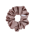 Rose Tan Luxe Satin Scrunchie - ElleaShop