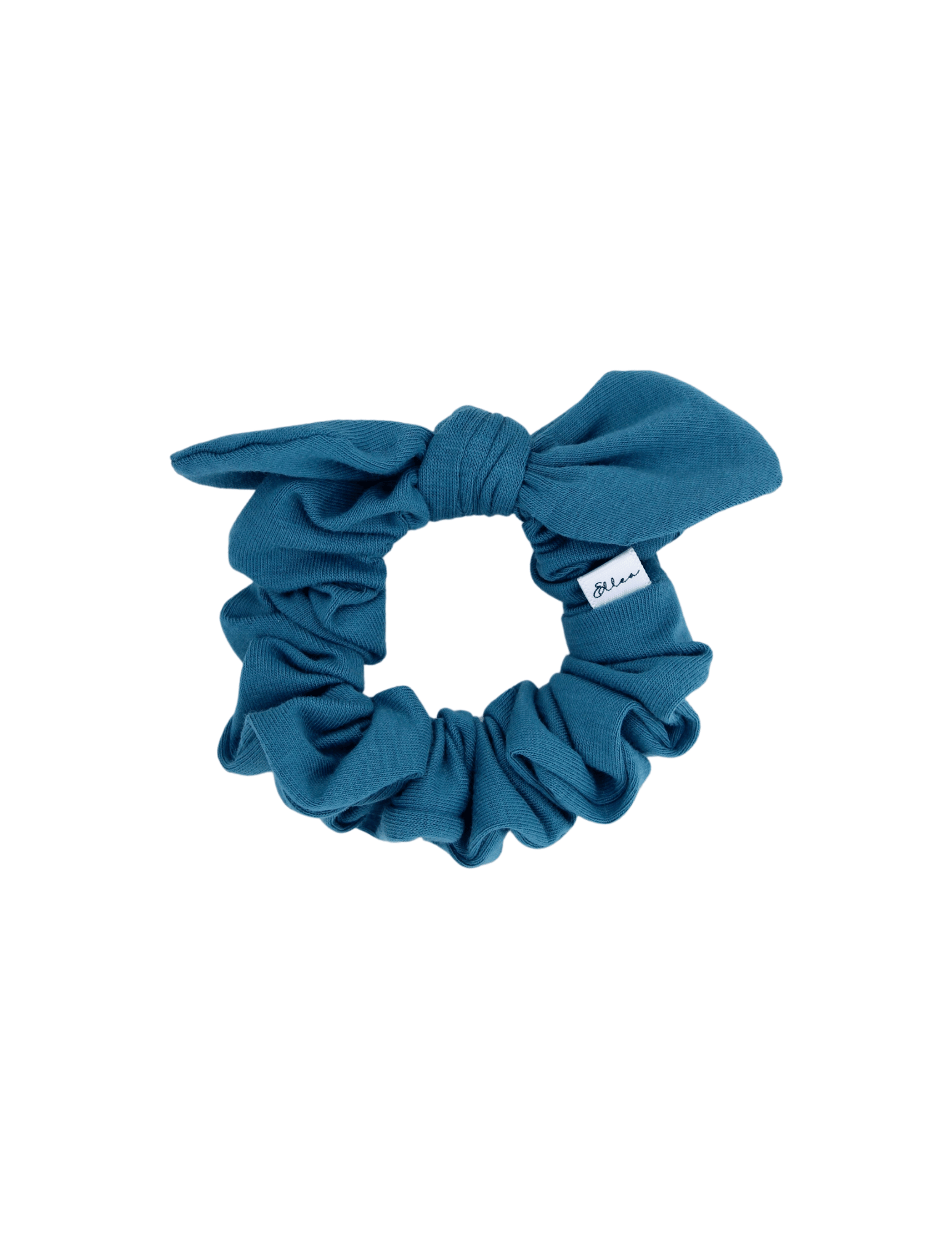 Teal Bow Scrunchie - ElleaShop