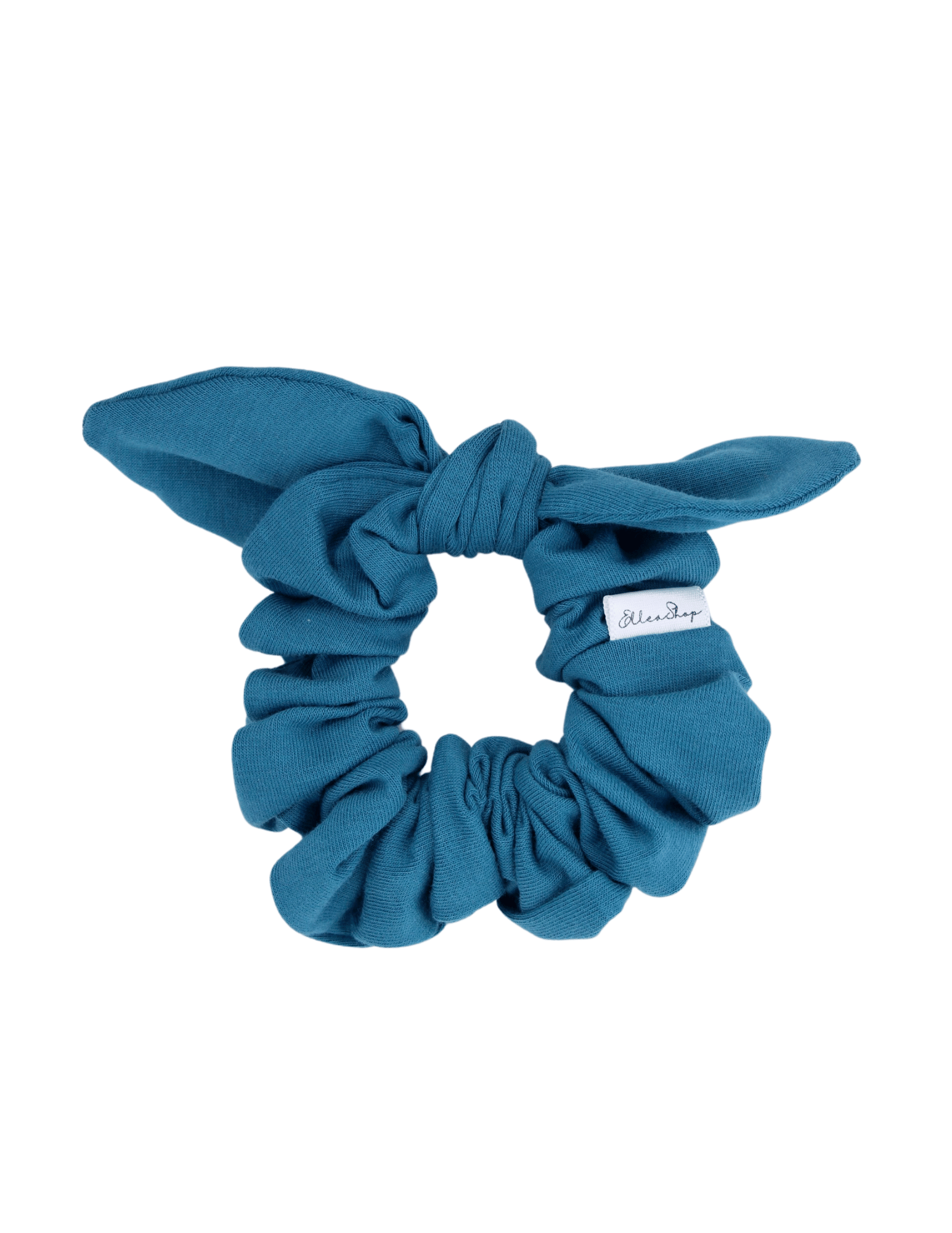 Teal Bow Scrunchie - ElleaShop
