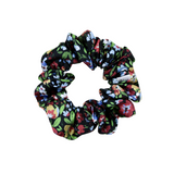 Night Garden Satin Scrunchie - ElleaShop