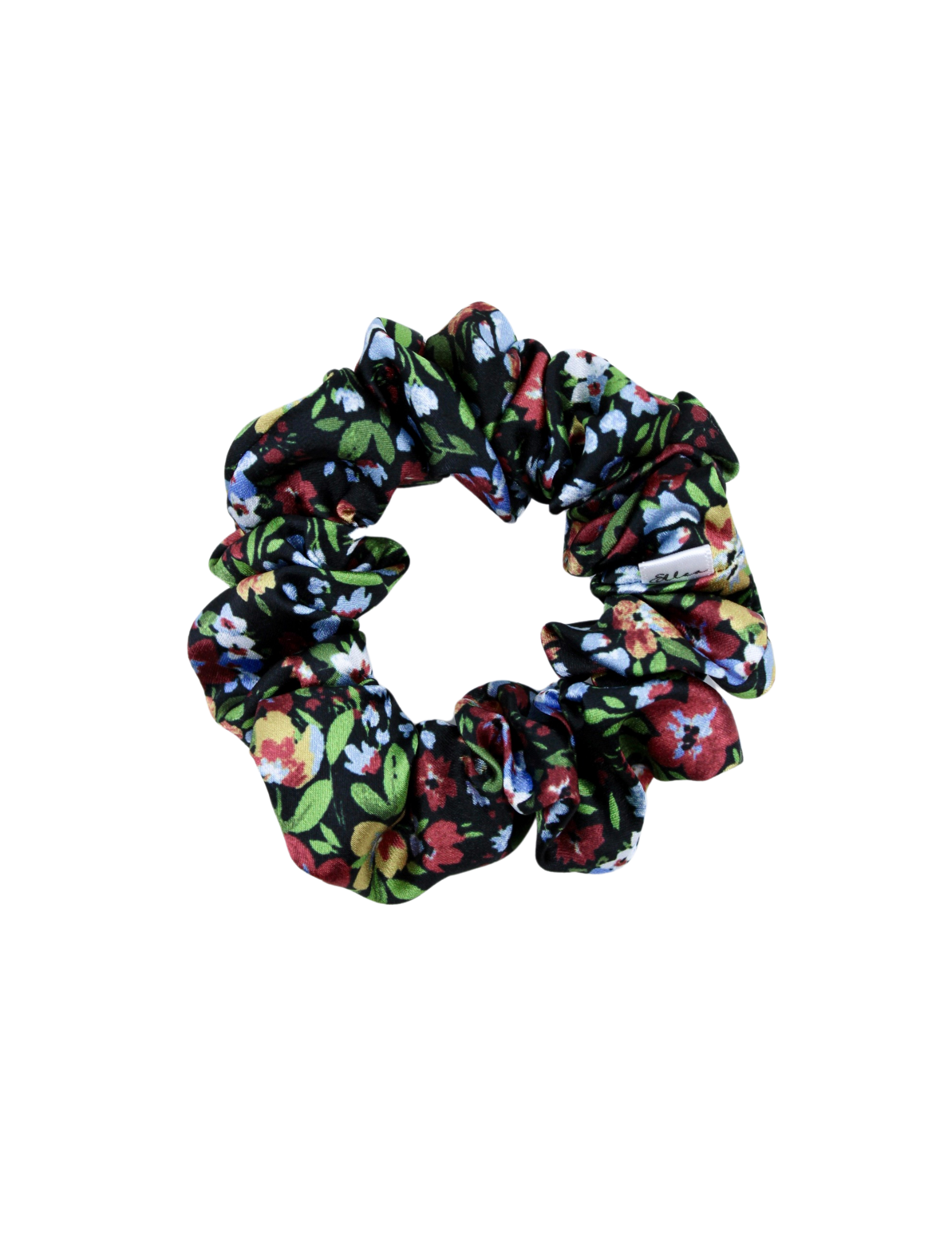 Night Garden Satin Scrunchie - ElleaShop