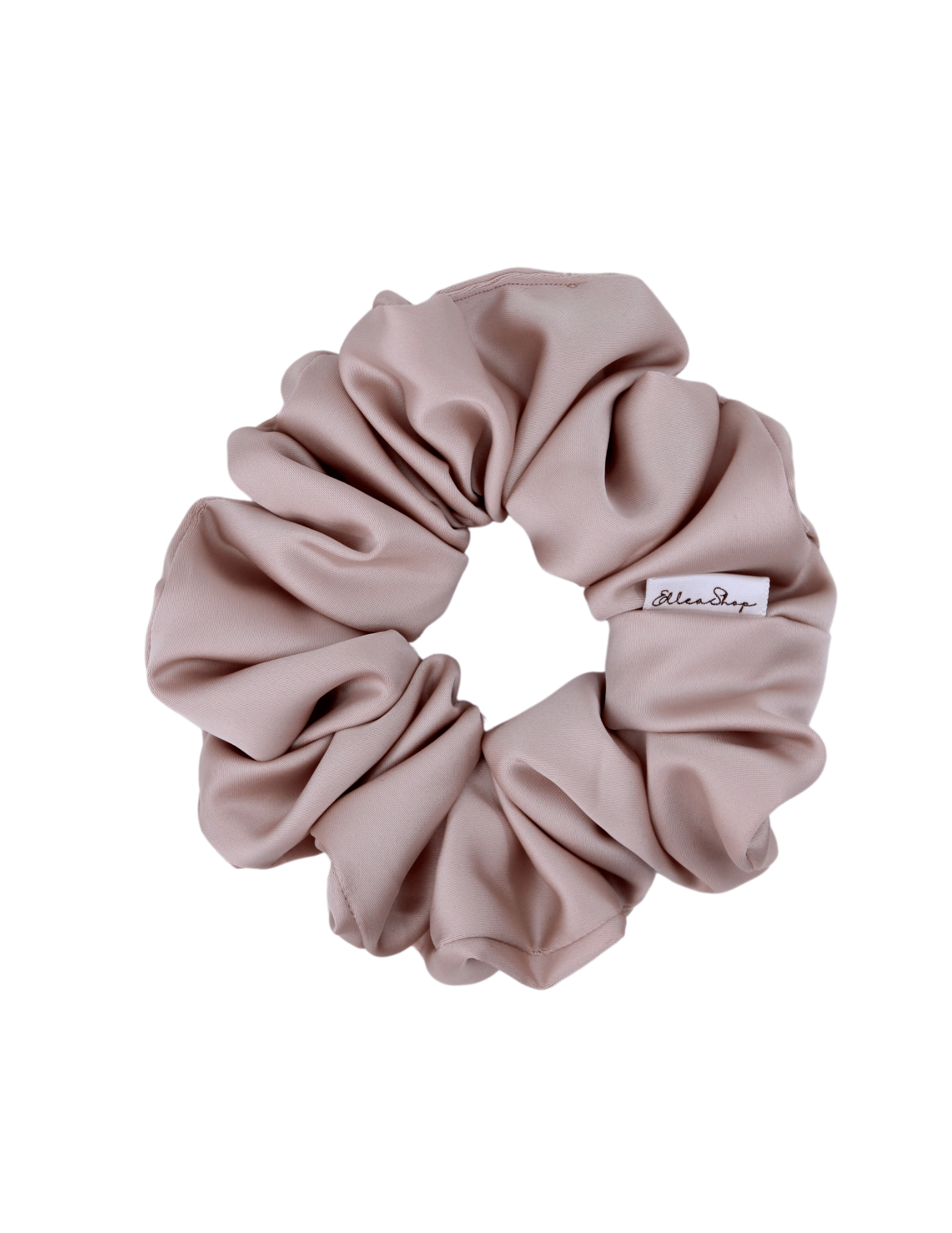 Soft Pink Luxe Satin Scrunchie - ElleaShop