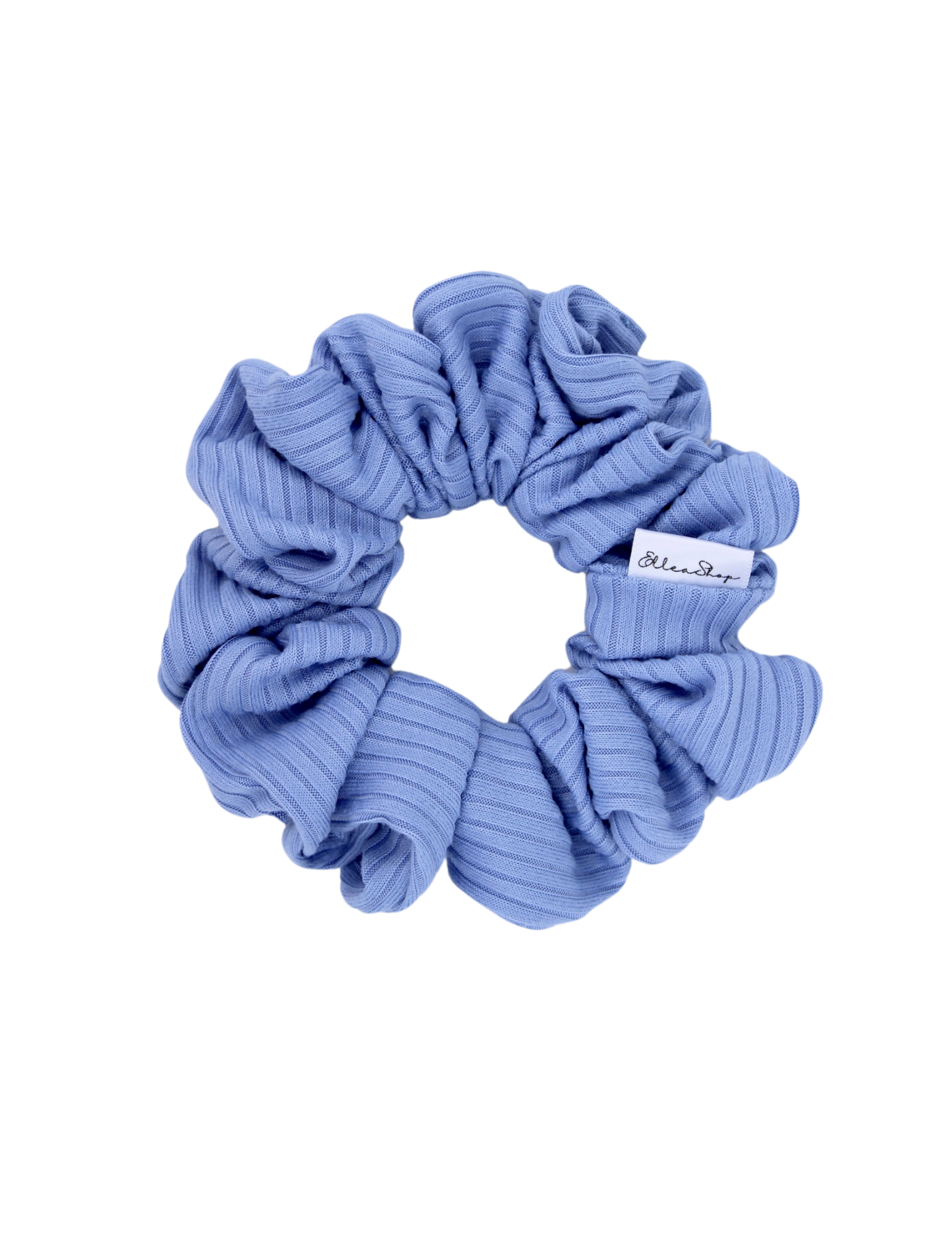 Periwinkle Ribbed Scrunchie - ElleaShop