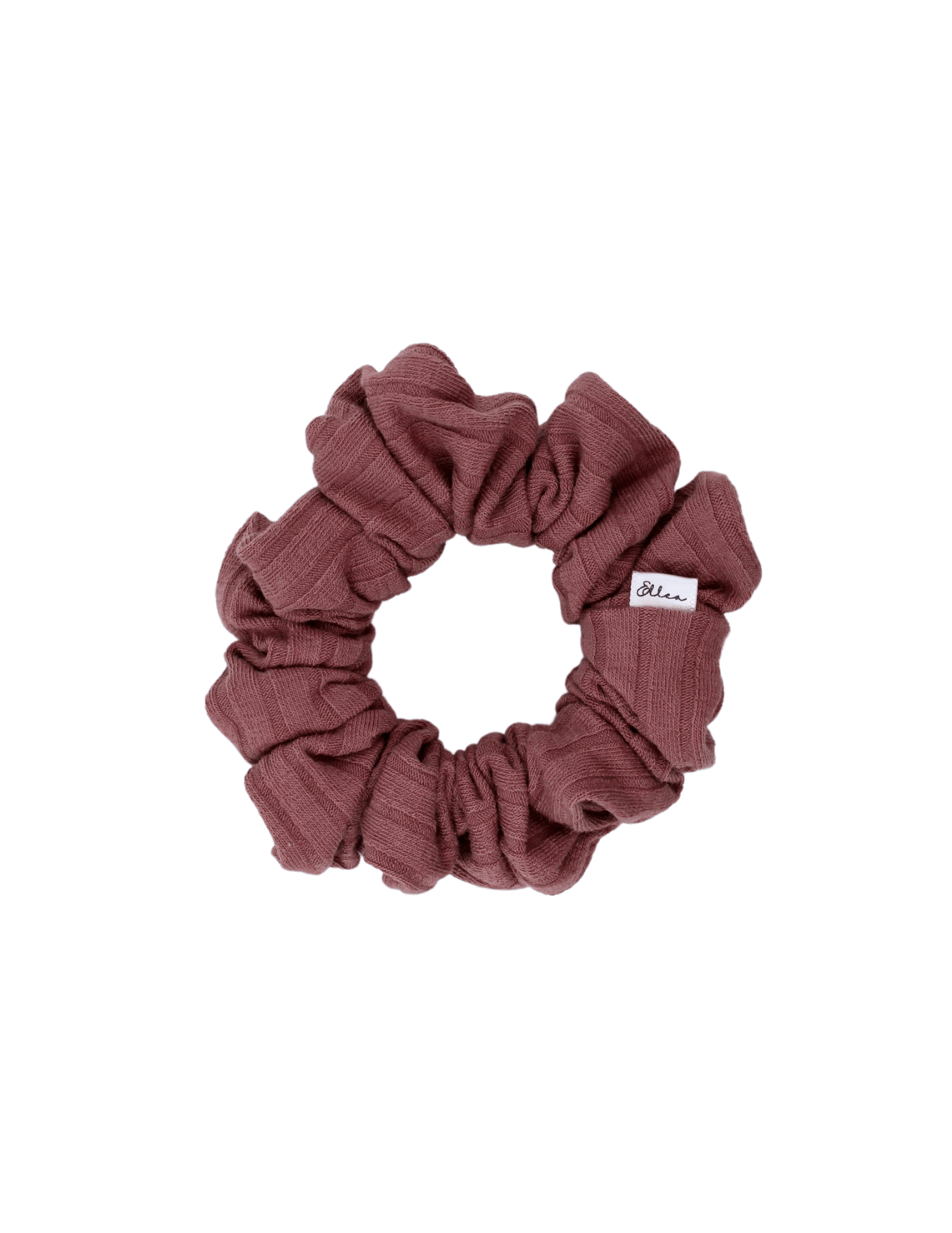 Mauve Wide Ribbed Scrunchie - ElleaShop