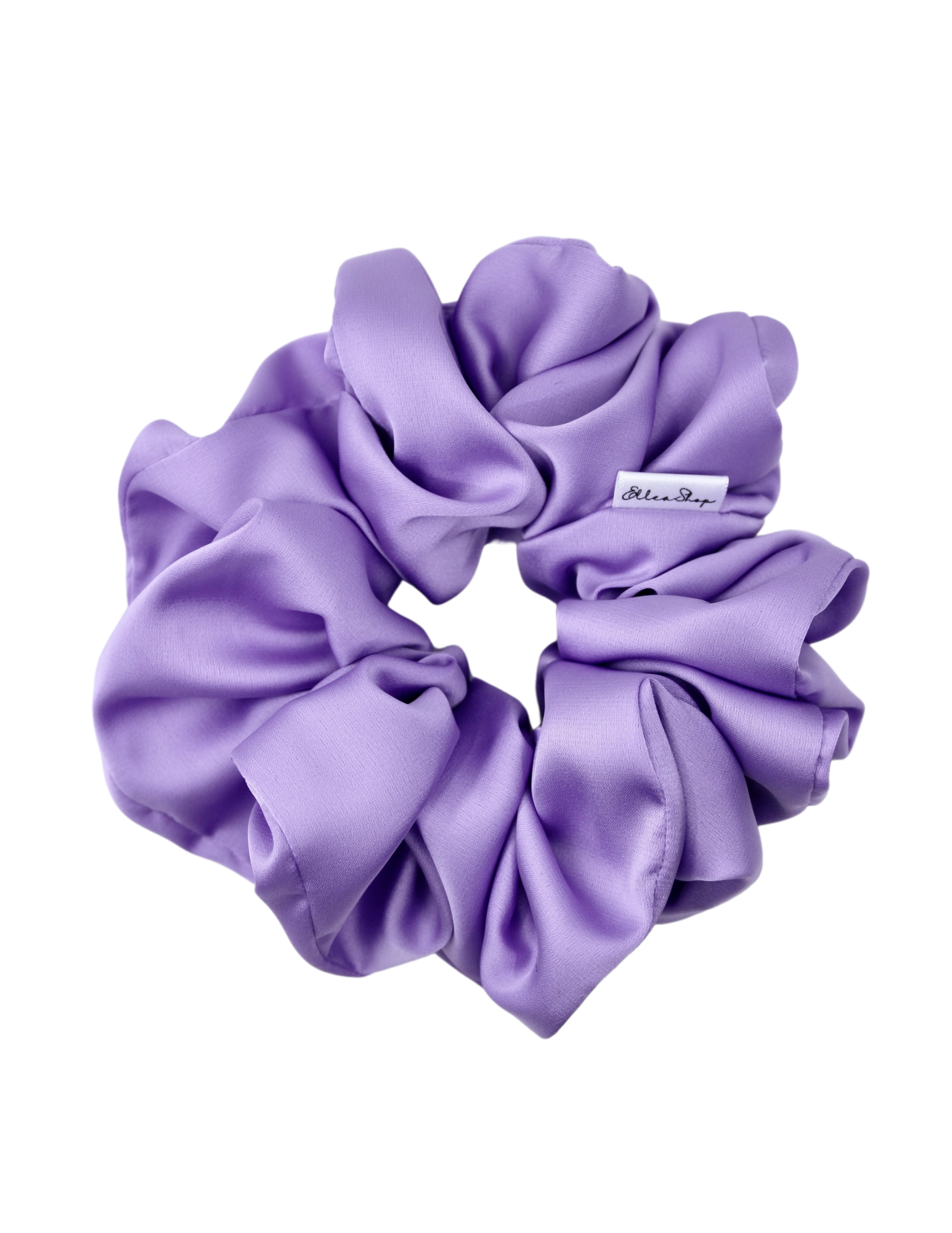 Mauve Candy Satin Scrunchie - ElleaShop