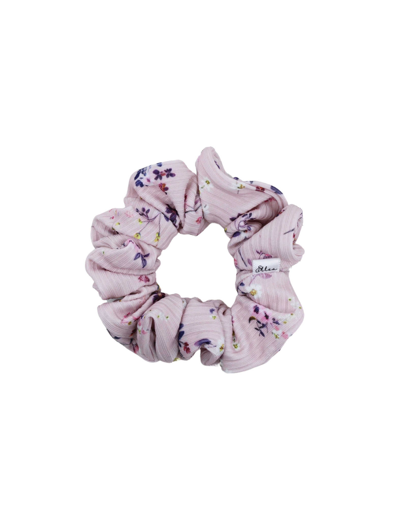 Lavender Floral Field Scrunchie - ElleaShop