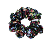 Night Garden Satin Scrunchie - ElleaShop