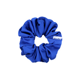 Electric Blue Satin Scrunchie - ElleaShop
