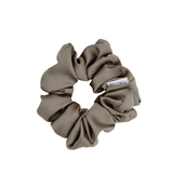 Taupe Satin Scrunchie - ElleaShop