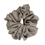 Taupe Satin Scrunchie - ElleaShop