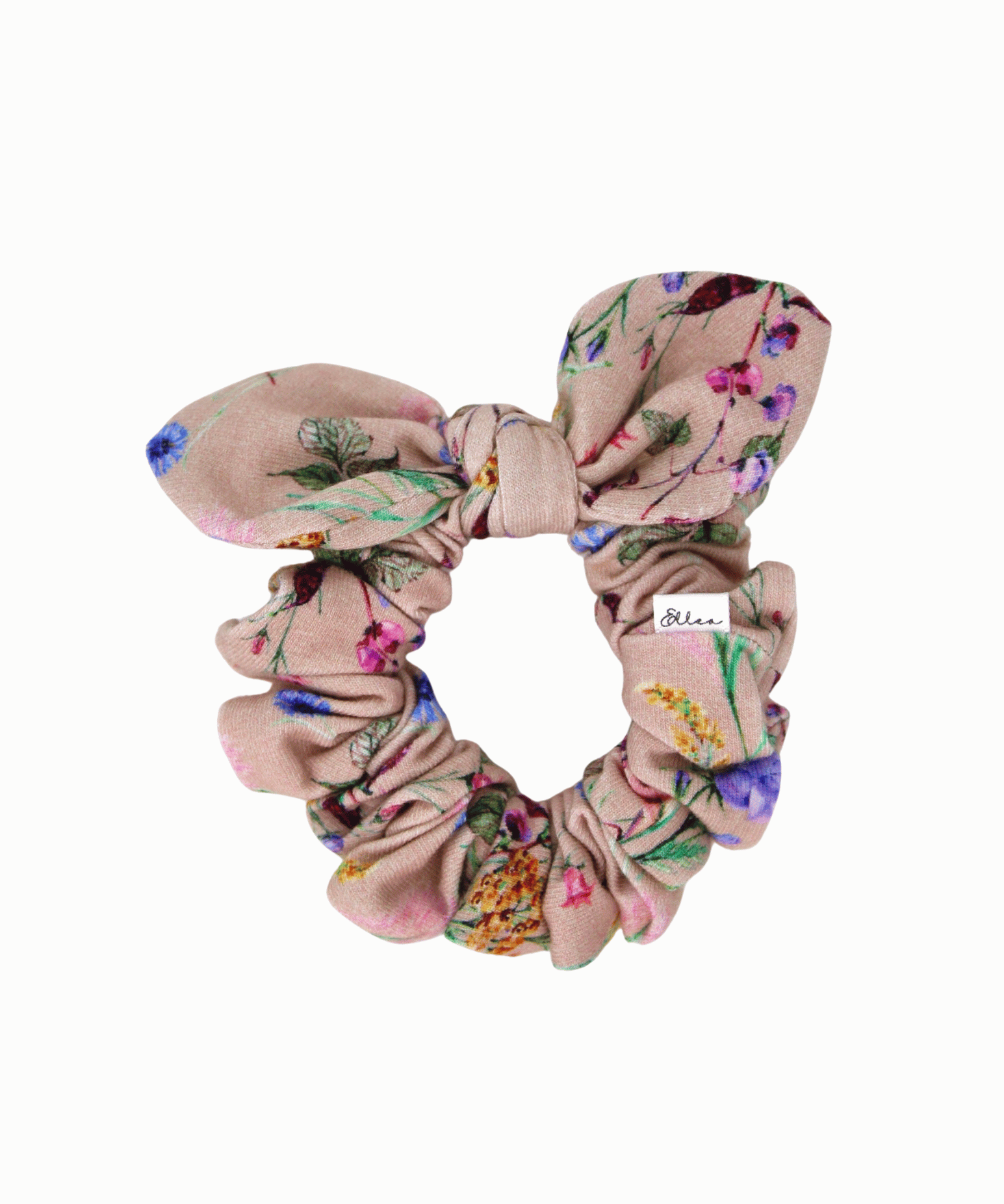 Beatrice Floral Bow Scrunchie - ElleaShop
