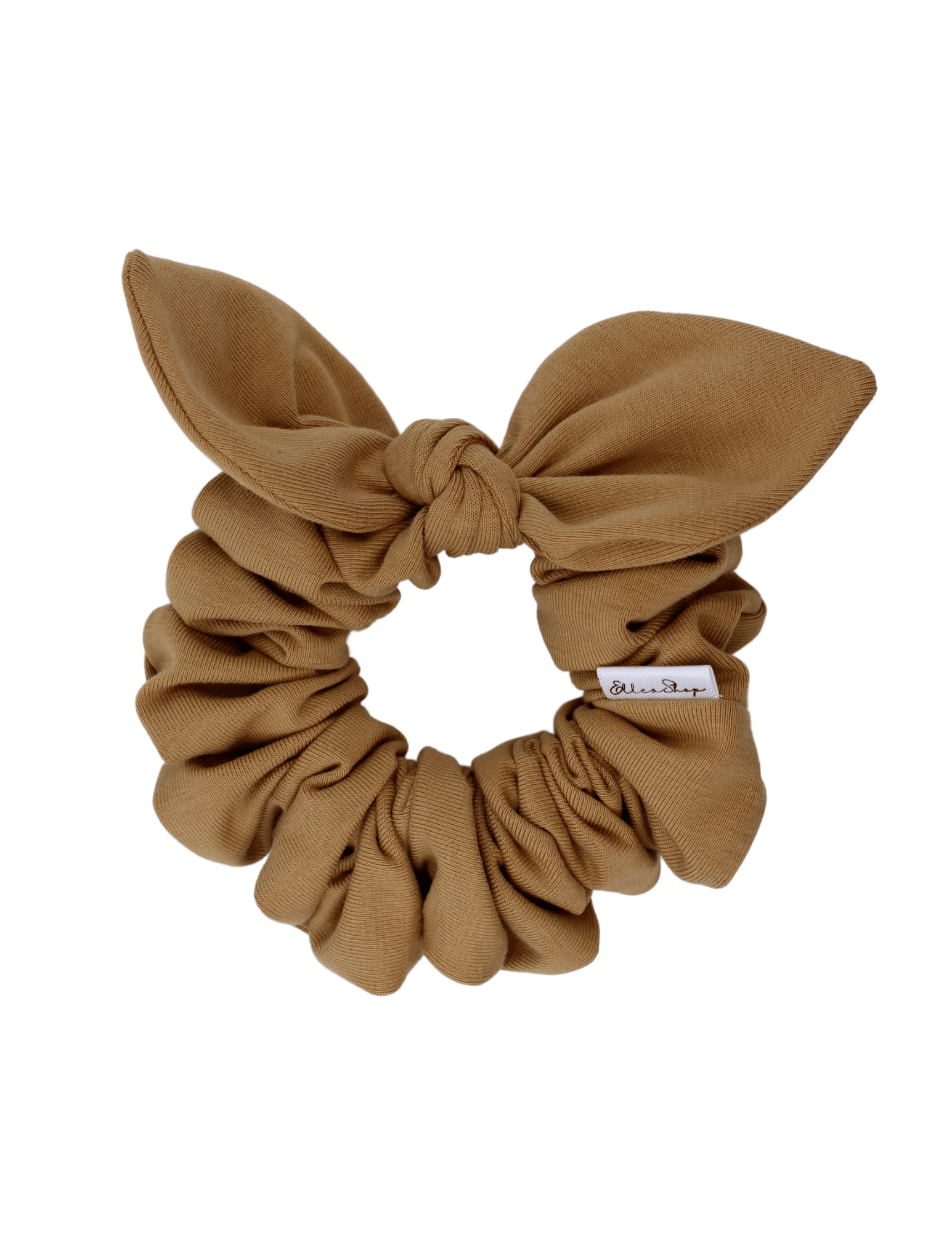 Camel Bow Scrunchie - ElleaShop
