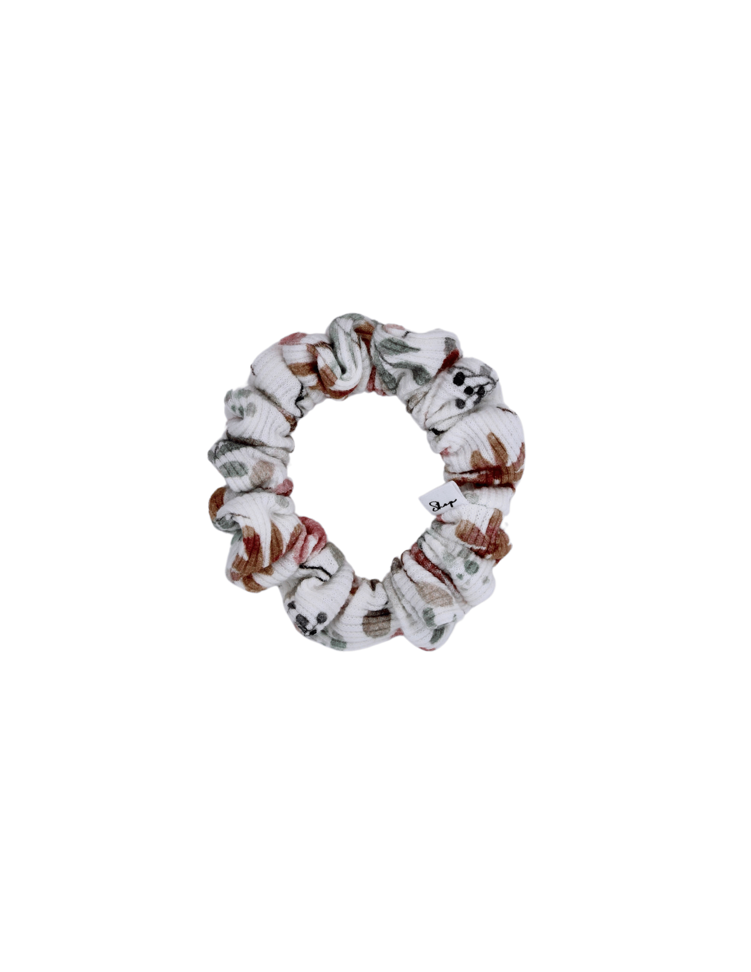 Spring Bloom Ribbed Scrunchie - ElleaShop