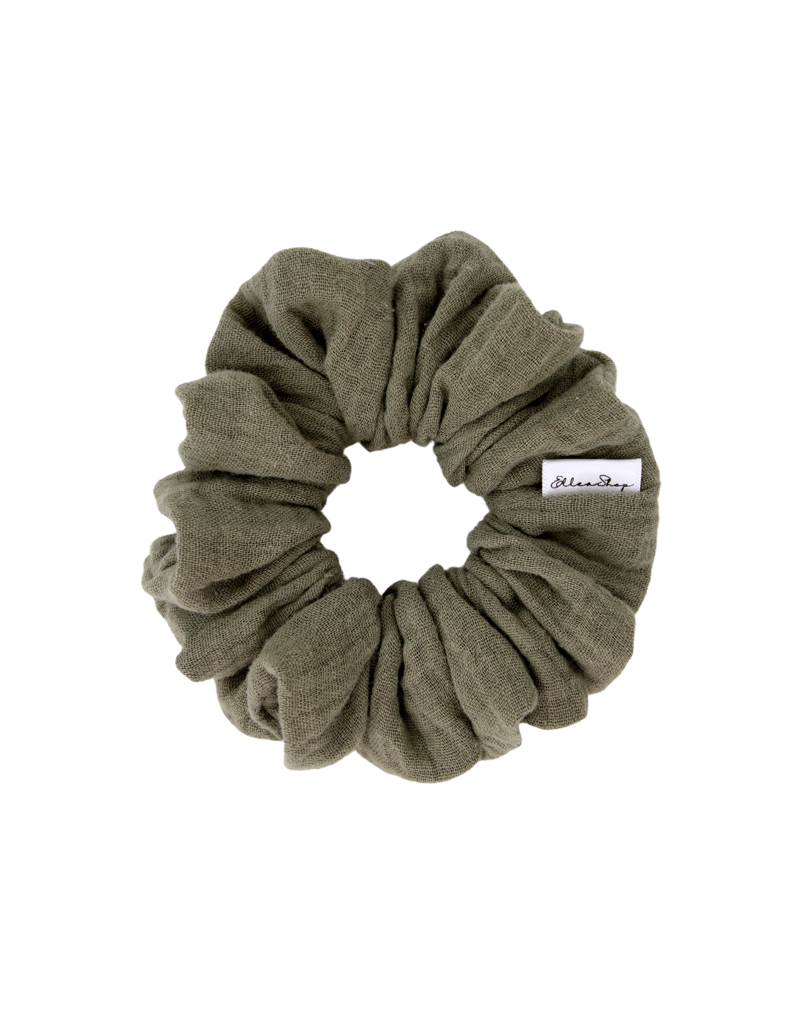 Moss Muslin Scrunchie - ElleaShop