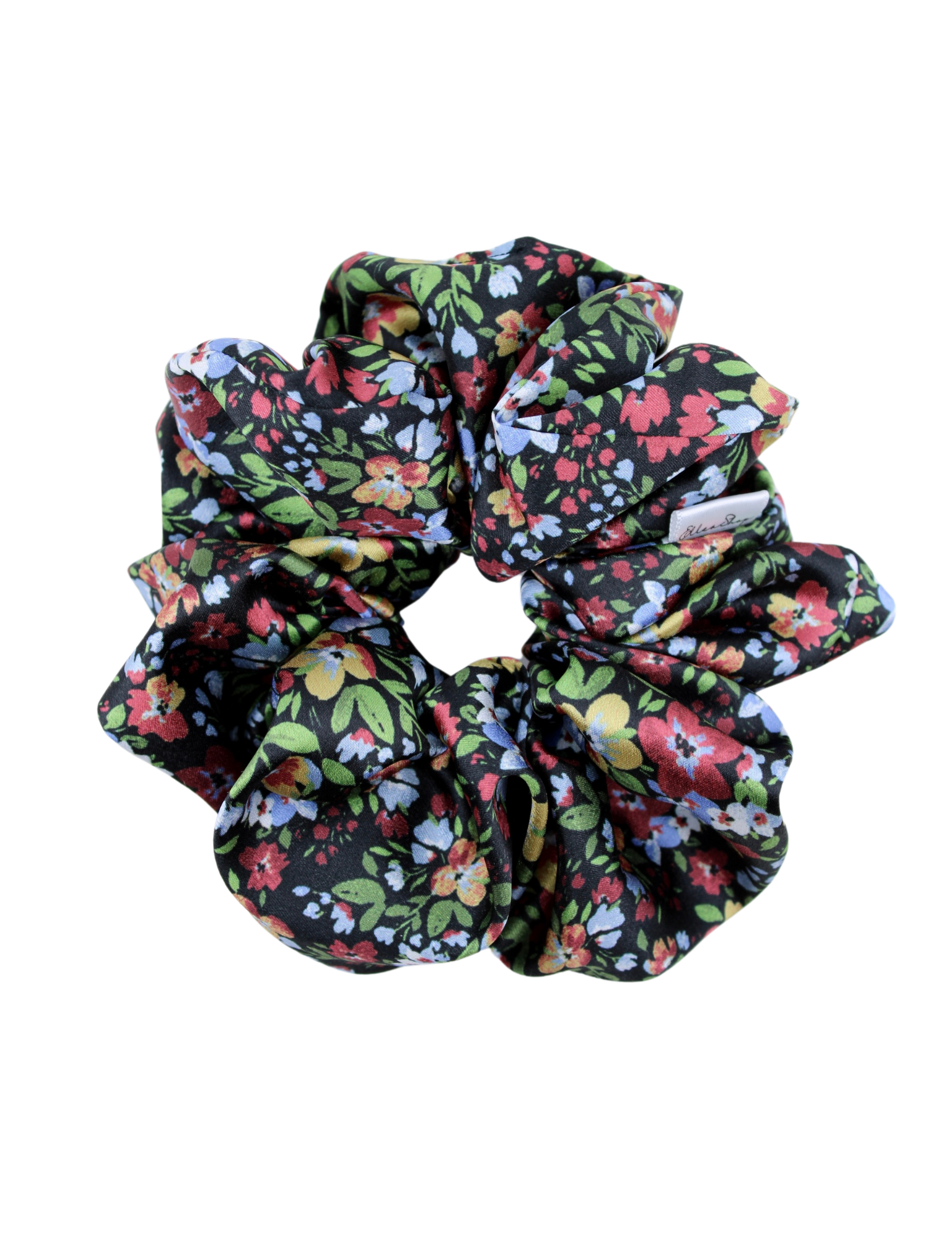 Night Garden Satin Scrunchie - ElleaShop
