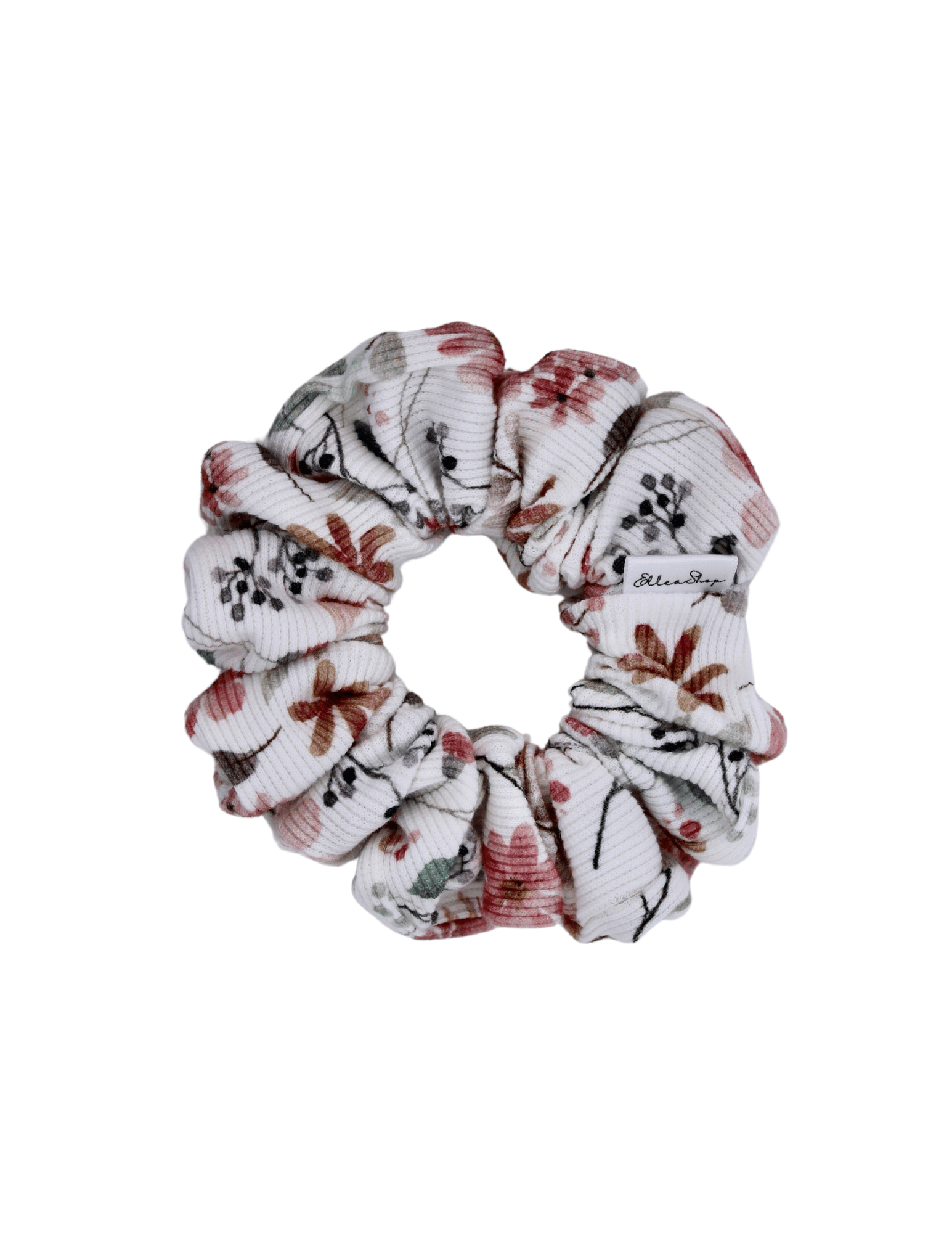 Spring Bloom Ribbed Scrunchie - ElleaShop