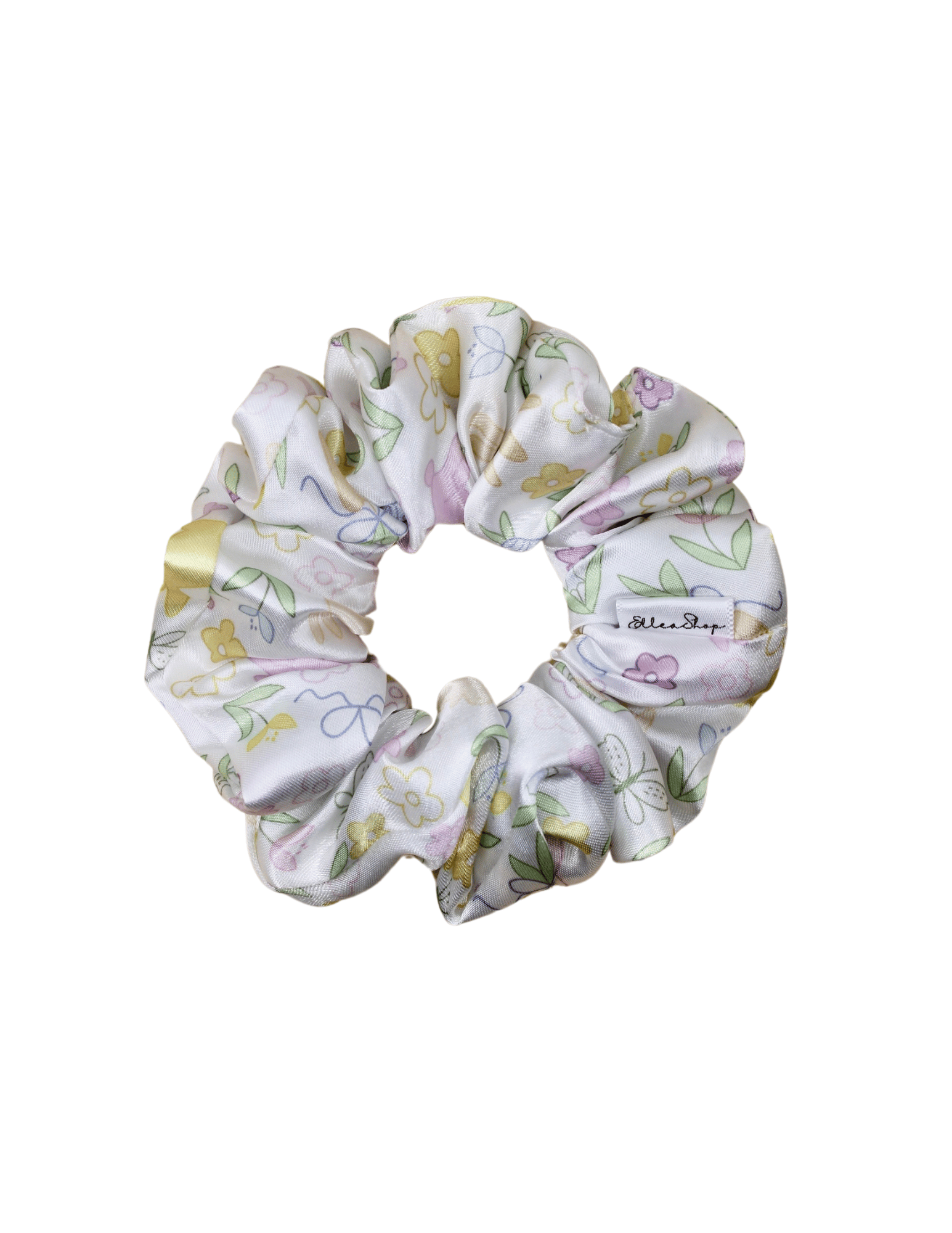 Spring Hop Satin Scrunchie - ElleaShop