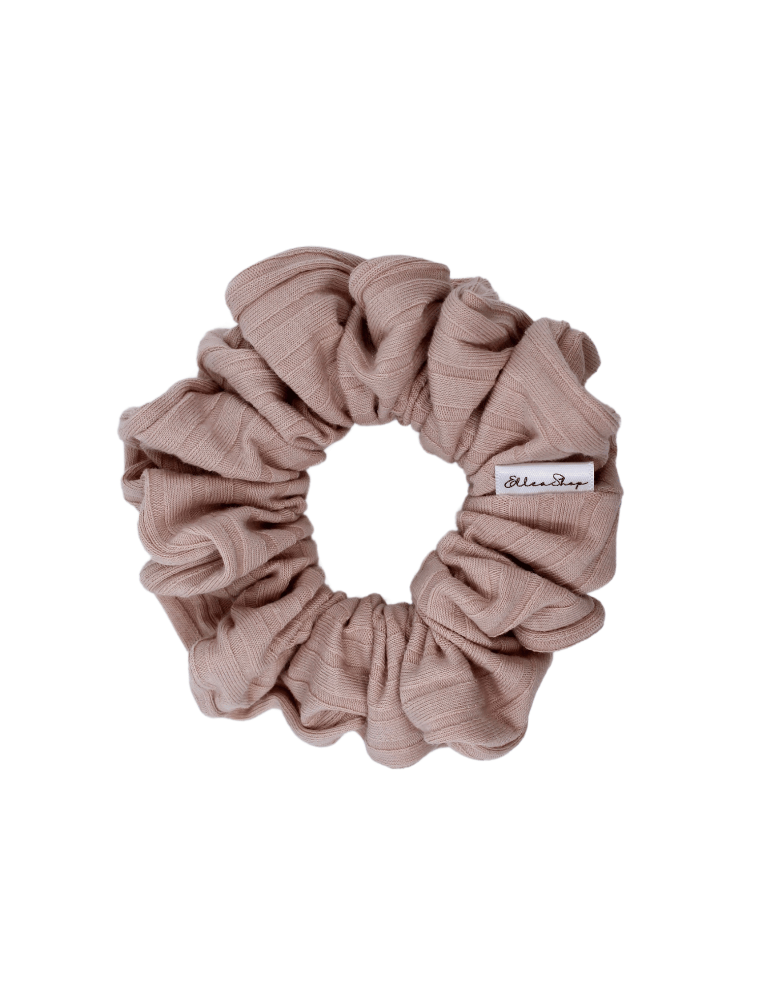 Pink Wide Ribbed Scrunchie - ElleaShop