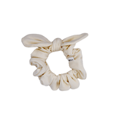 Ivory Bow Scrunchie - ElleaShop