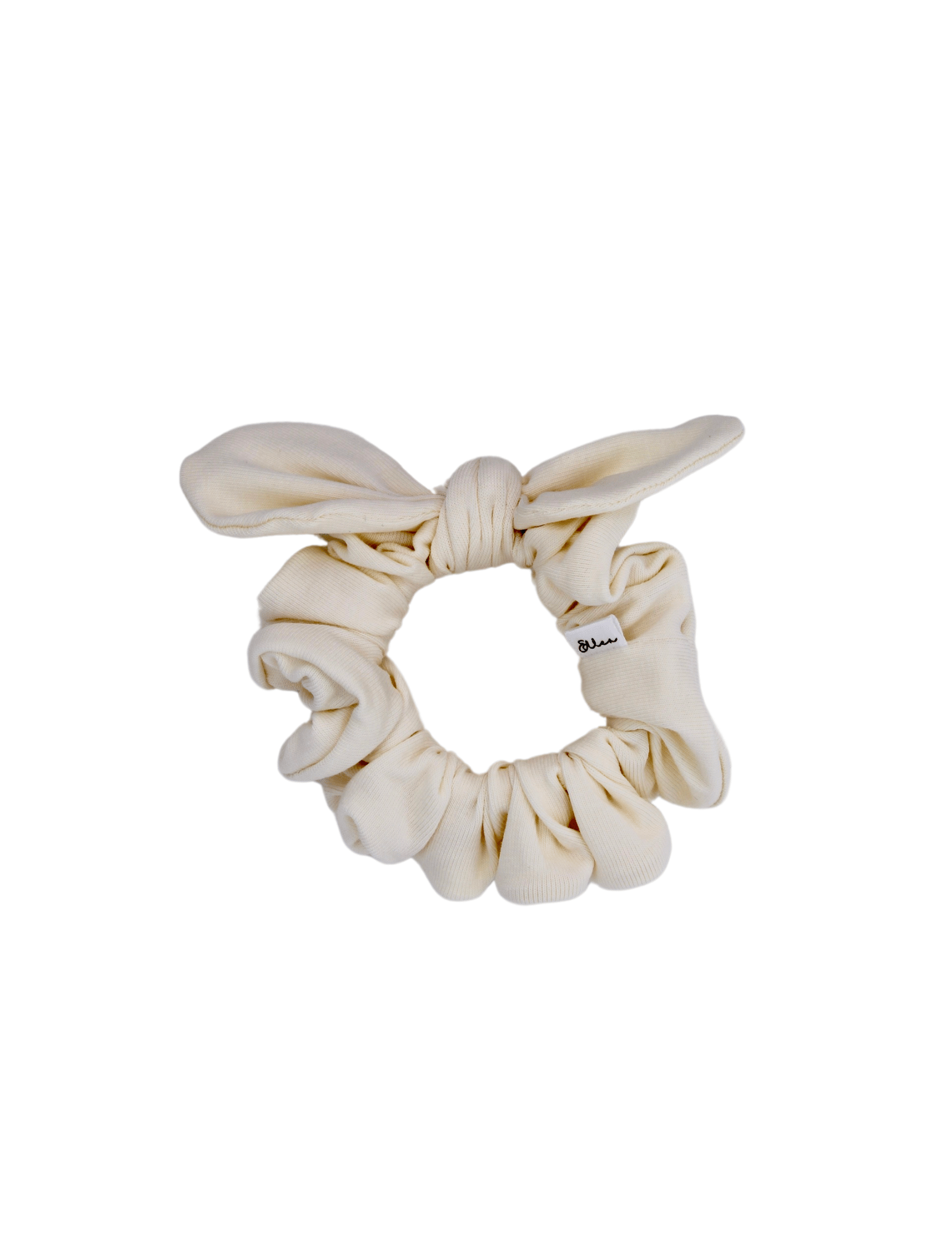Ivory Bow Scrunchie - ElleaShop