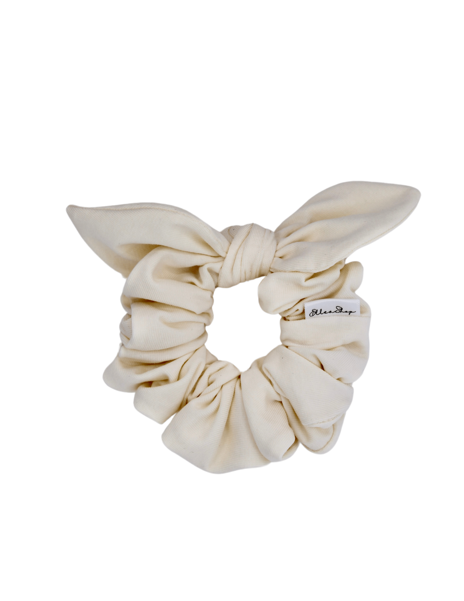 Ivory Bow Scrunchie - ElleaShop