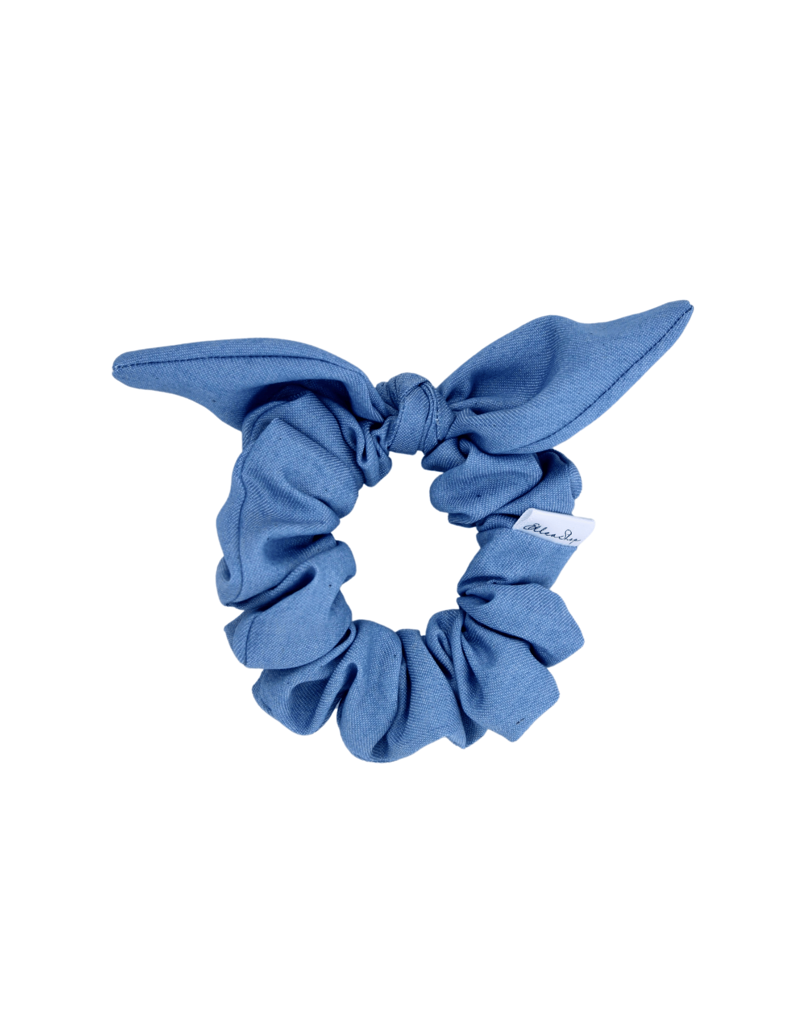 Denim Bow Scrunchie - ElleaShop