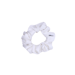 Pure White Satin Scrunchie - ElleaShop
